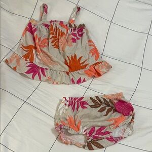 Floral Kids Tank Top and Shorts Set